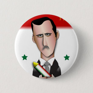 Syria 6 Cm Round Badge