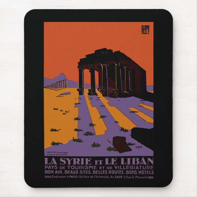 Syria and Lebanon Mouse Pad (Front)