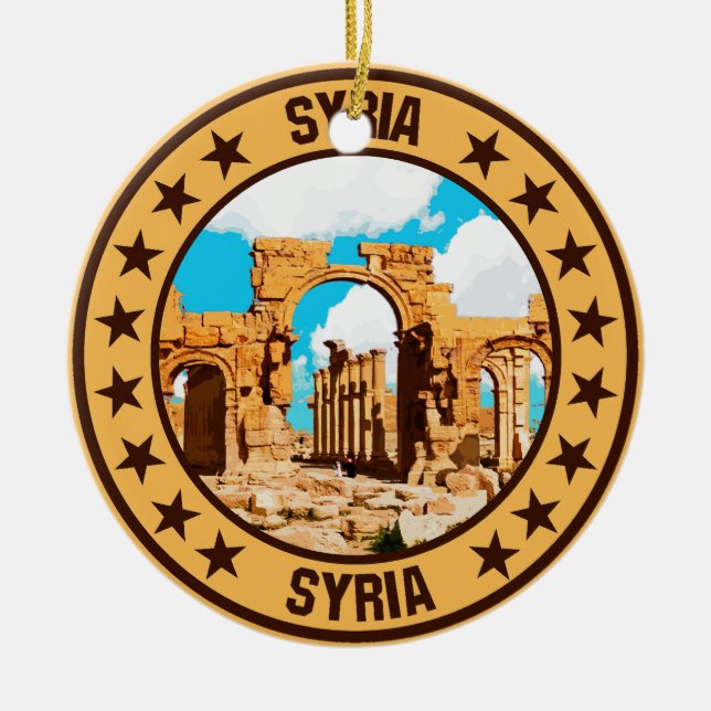 Syria Ceramic Ornament (Front)