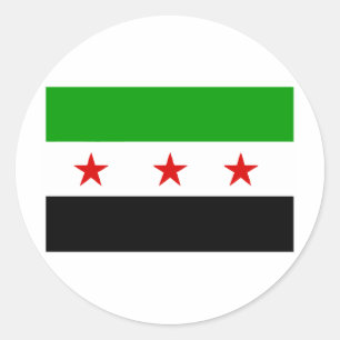 syria classic round sticker