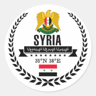 Syria Classic Round Sticker