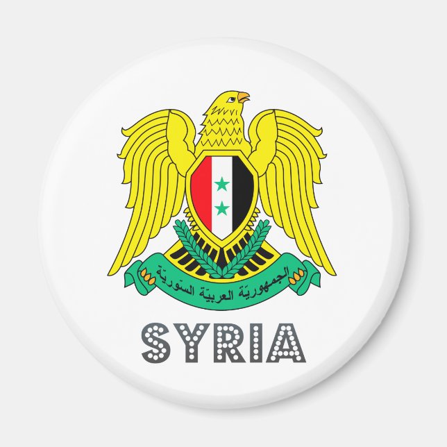 Syria Coat of Arms Magnet (Front)