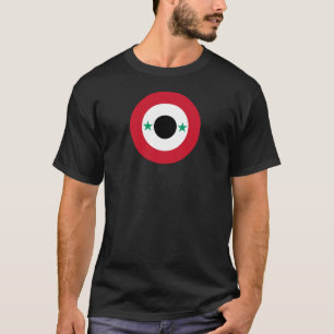 Syria country flag roundel round symbol army natio T-Shirt