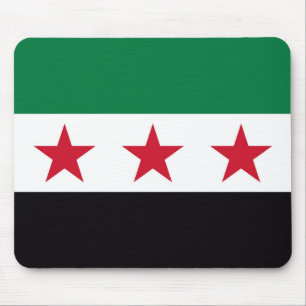 Syria country revolution new flag symbol mouse pad