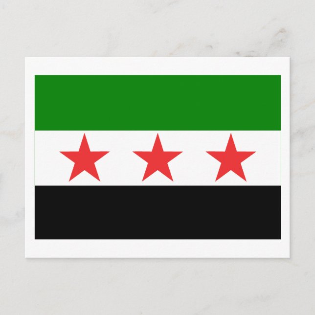 Syria Flag (1932-1958 and 1961-1963) Postcard (Front)