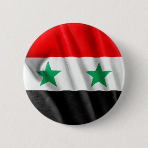 Syria Flag 2 Inch Round Button