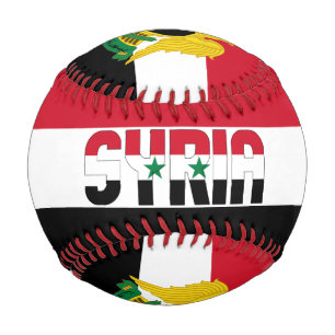 Syria Flag and Coat of Arms Patriotic Baseball