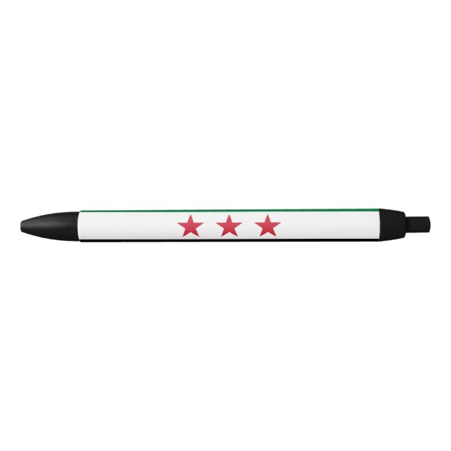 Syria Flag Black Ink Pen (Front)