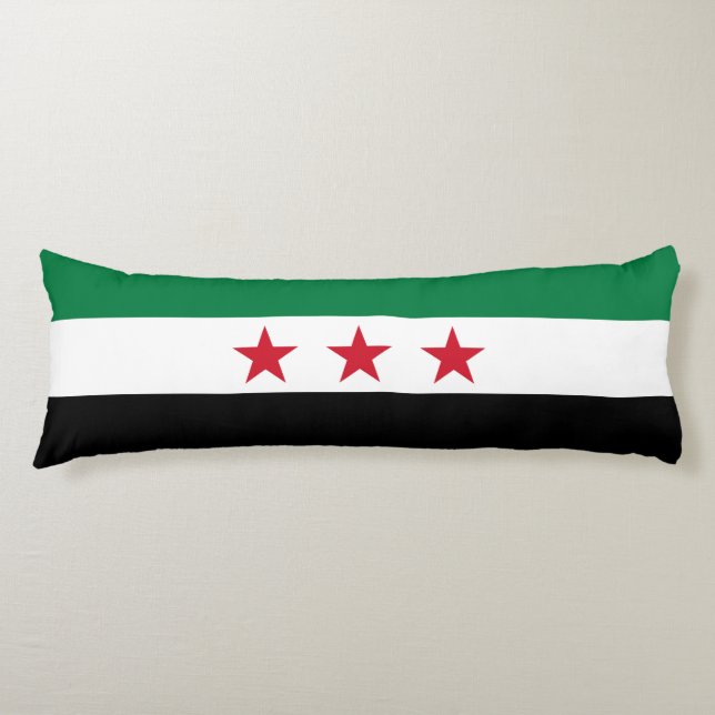 Syria Flag Body Cushion (Front)