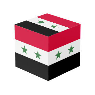 Syria flag cube