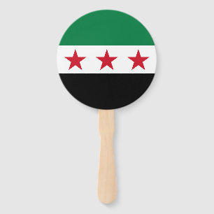 Syria Flag Hand Fan