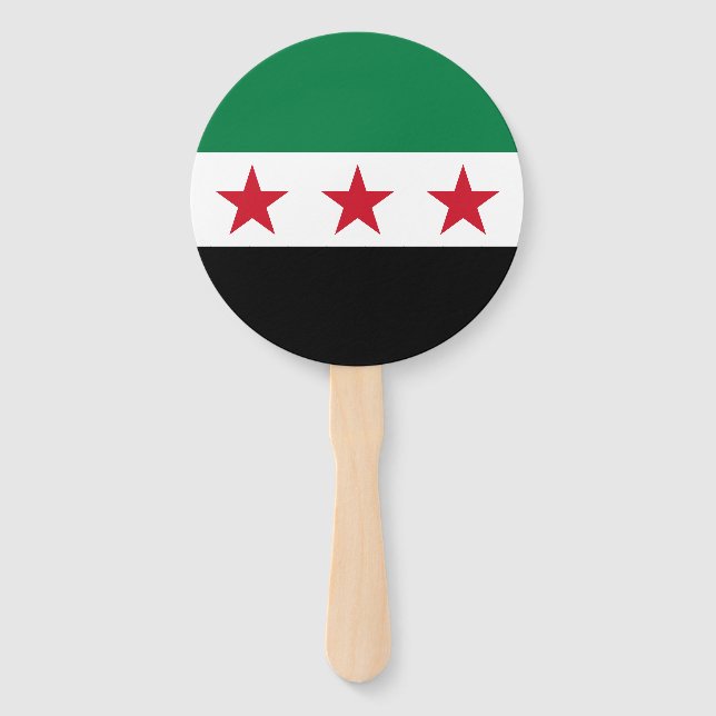 Syria Flag Hand Fan (Front)