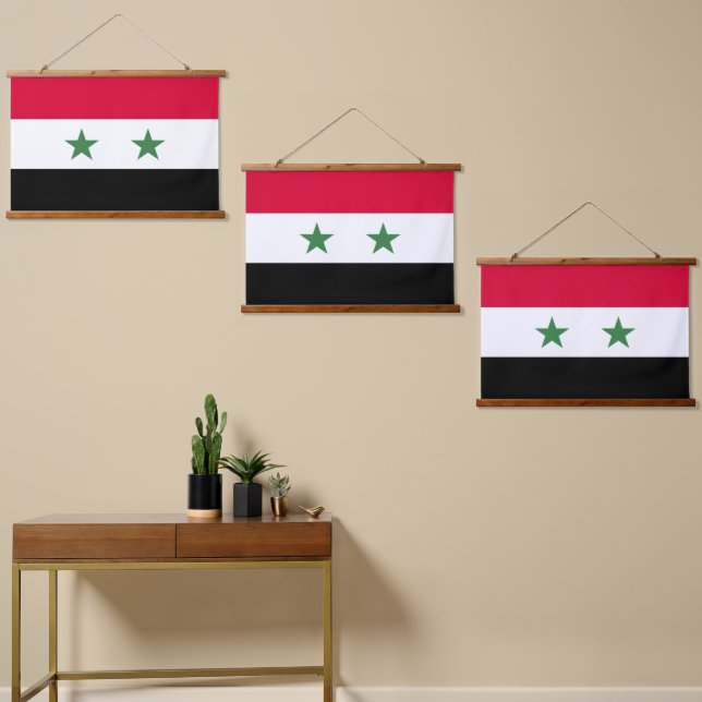 Syria flag hanging tapestry (Asymmetrical)