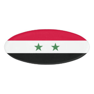 Syria flag name tag