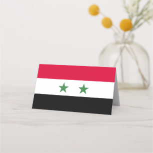 Syria flag place card