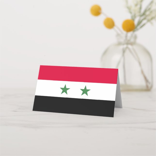 Syria flag place card (Front)