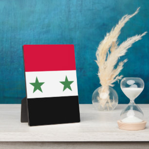Syria flag plaque