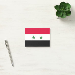 Syria flag post-it notes
