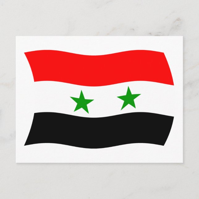 Syria Flag Postcard (Front)