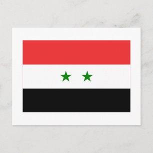 Syria Flag Postcard