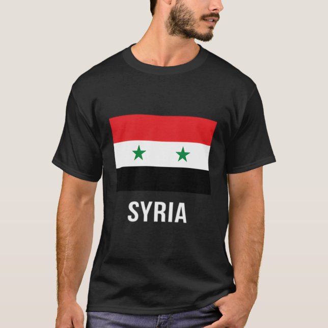 Syria Flag Shirt Syrian (Front)