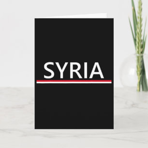 Syria Flag Sports Soccer Footbyll Athletic Jersey  Card