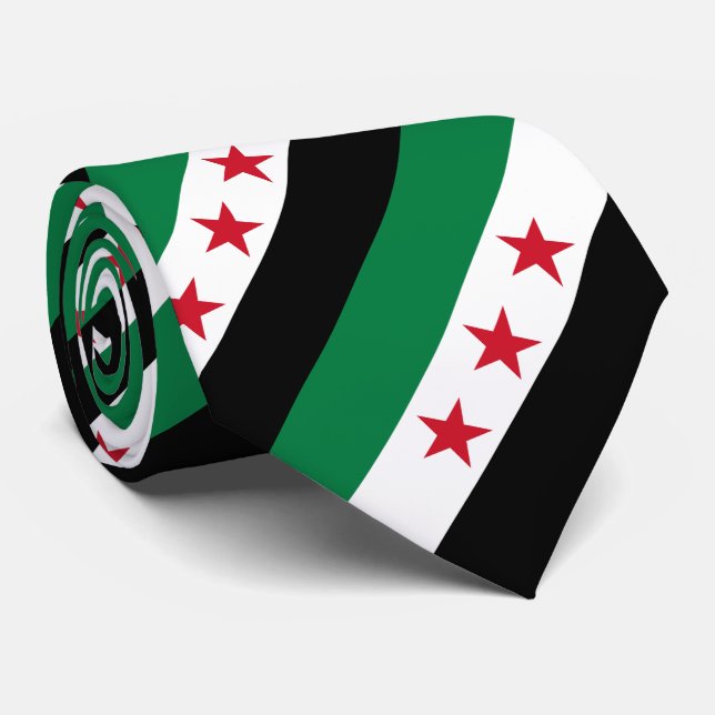 Syria Flag Tie (Rolled)