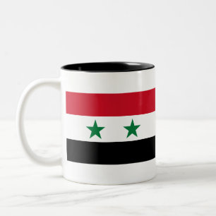 Syria Flag Two-Tone Coffee Mug