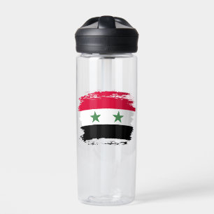 Syria flag water bottle