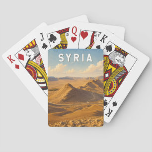 Syria Illustration Travel Art Vintage Playing Cards