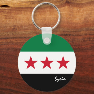 Syria independence, Syrian Flag, patriotic /sports Key Ring