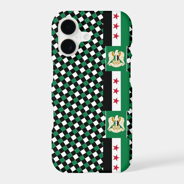 Syria iPhone case, modern Syria, Syrian Flag (Back)