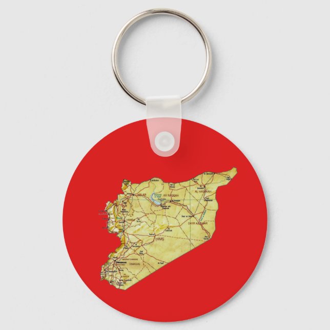 Syria Map Keychain (Front)