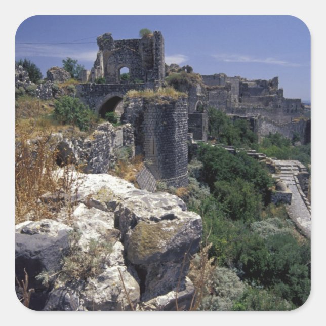 Syria, Marqab Castle, Crusaders castle located Square Sticker (Front)