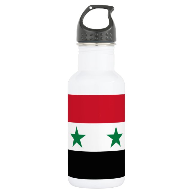 Syria Old Flag 532 Ml Water Bottle (Front)