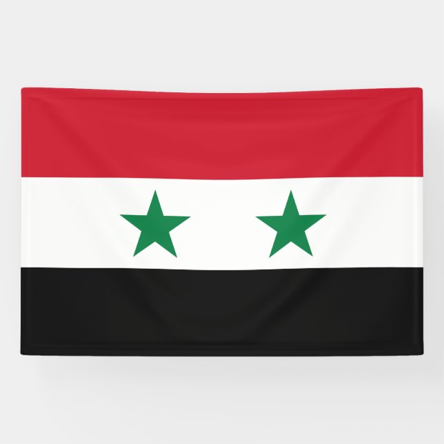 Syria Old Flag Banner (Horizontal)