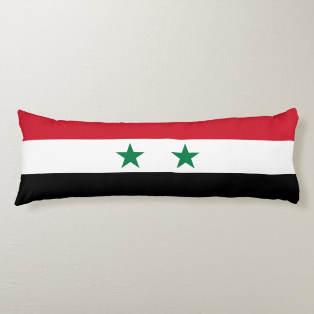 Syria Old Flag Body Cushion (Front)