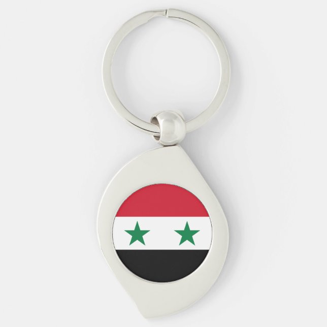 Syria Old Flag Key Ring (Front)