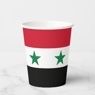 Syria Old Flag Paper Cups