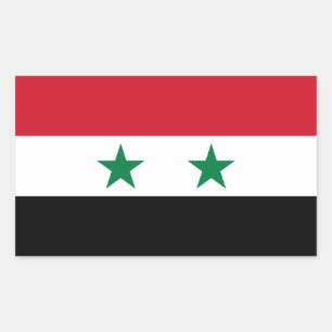 Syria Old Flag Rectangular Sticker