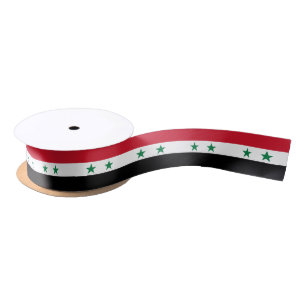 Syria Old Flag Satin Ribbon