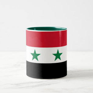 Syria Old Flag Two-Tone Coffee Mug