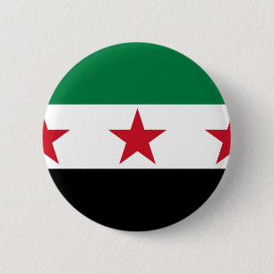 syria opposition 6 cm round badge