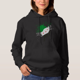 Syria Revolution Green Syrian Flag Free Syria Hoodie