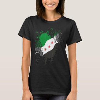 Syria Revolution Green Syrian Flag Free Syria T-Shirt