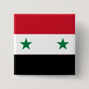 Syria (Syrian) Flag 15 Cm Square Badge