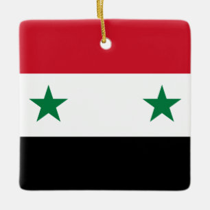 Syria (Syrian) Flag  Ceramic Ornament