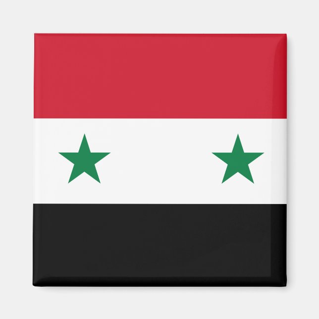 Syria (Syrian) Flag Magnet (Front)