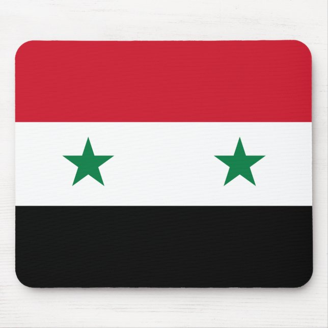 Syria (Syrian) Flag Mouse Pad (Front)