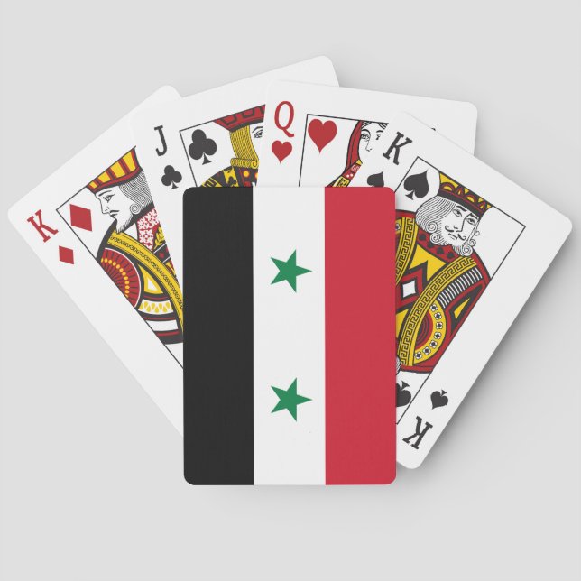 Syria (Syrian) Flag Playing Cards (Back)